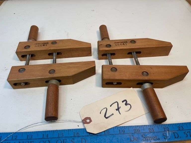 Craftsman wood clamps • Garage Duck Soup Auctions