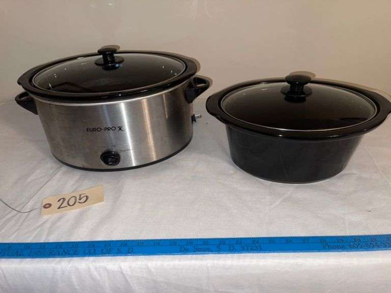 Euro pro slow cooker and extra insert • Basement Duck Soup Auctions