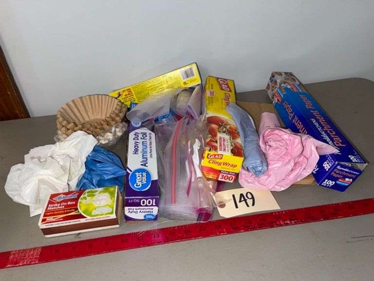 Ziploc bags, trash bags and other kitchen items • Dining Room Duck