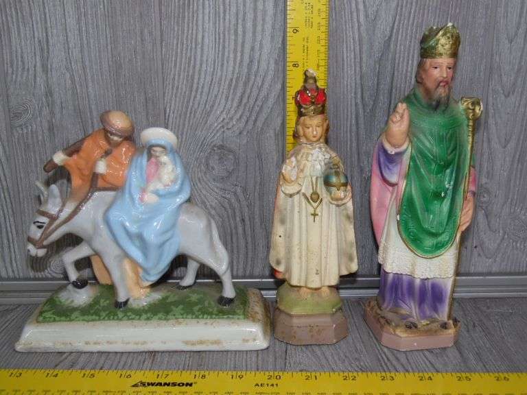 Religious Figurines Dunker Auction