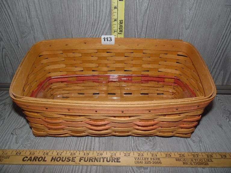 Longaberger Basket 1999 Dunker Auction