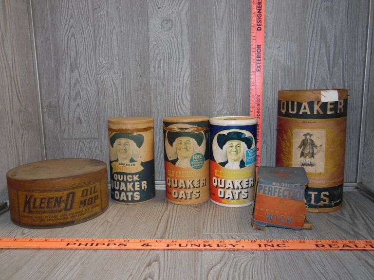 Quaker Oats Containers, KleenO Container Dunker Auction