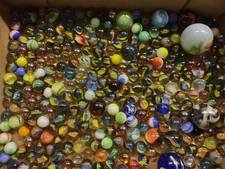 Container of Marbles Dunker Auction