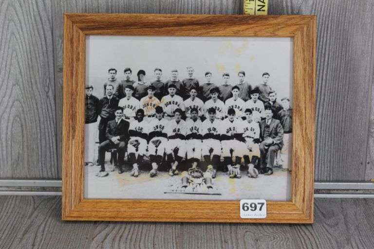 Donora High School Baseball Team Photo with Stan Musial Signature