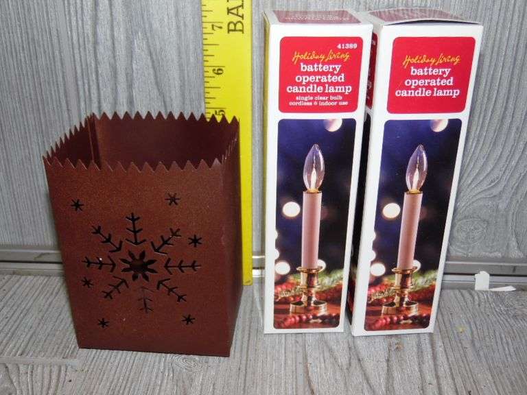 Battery Operated Candle Lamps, Candle Holder & Warmer Dunker Auction