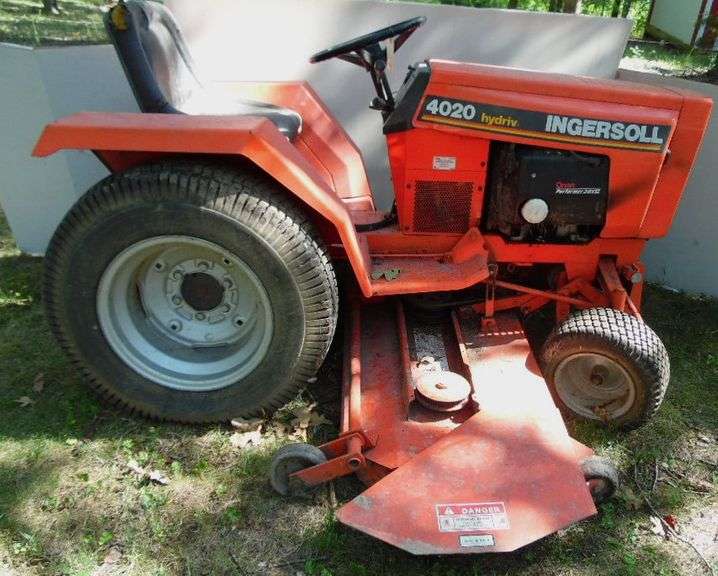 Ingersoll 4020 hydrive Lawn Tractor Dunker Auction
