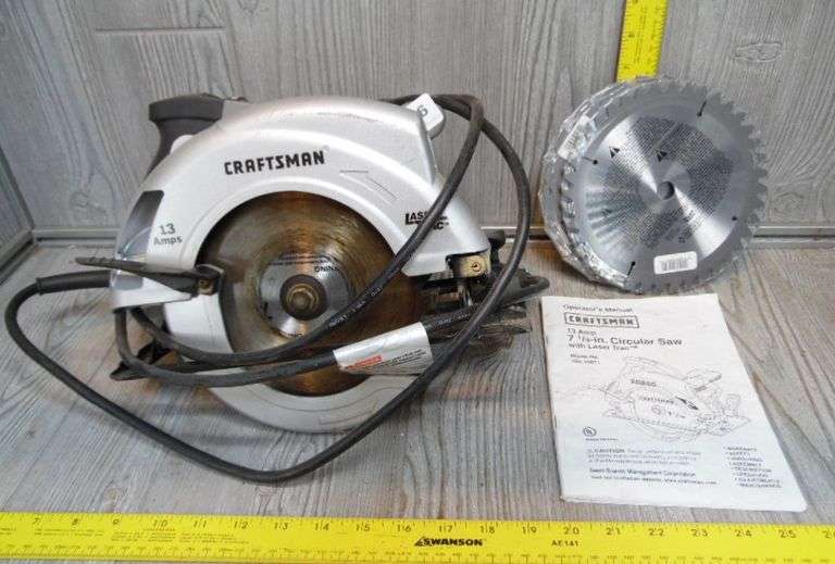 Craftsman Circular Saw & Blades Dunker Auction