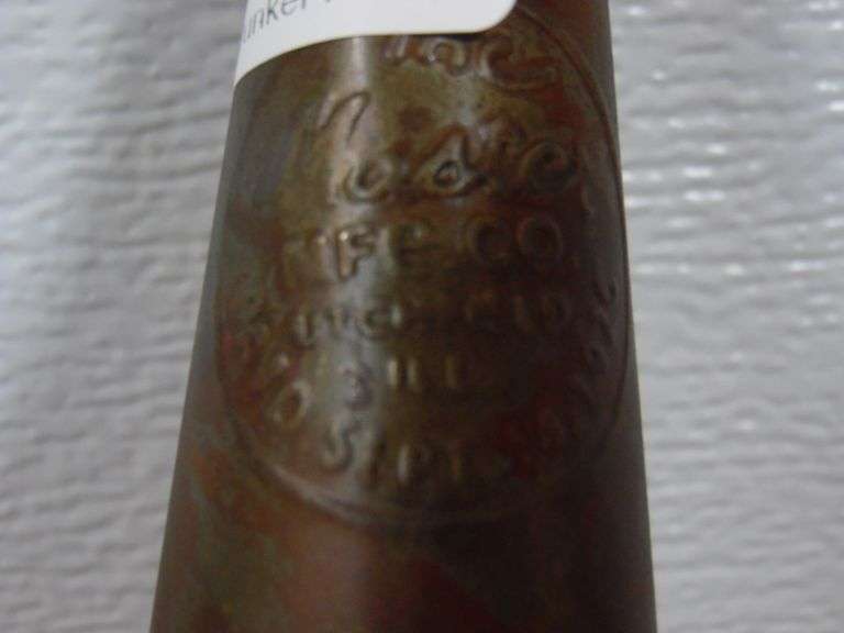 Texaco Motor Oil Glass Oil Bottle