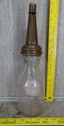 Texaco Motor Oil Glass Oil Bottle