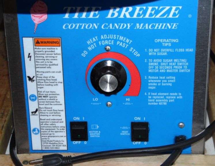 The Breeze Cotton Candy Machine (27" Diameter x 36") on rolling stand