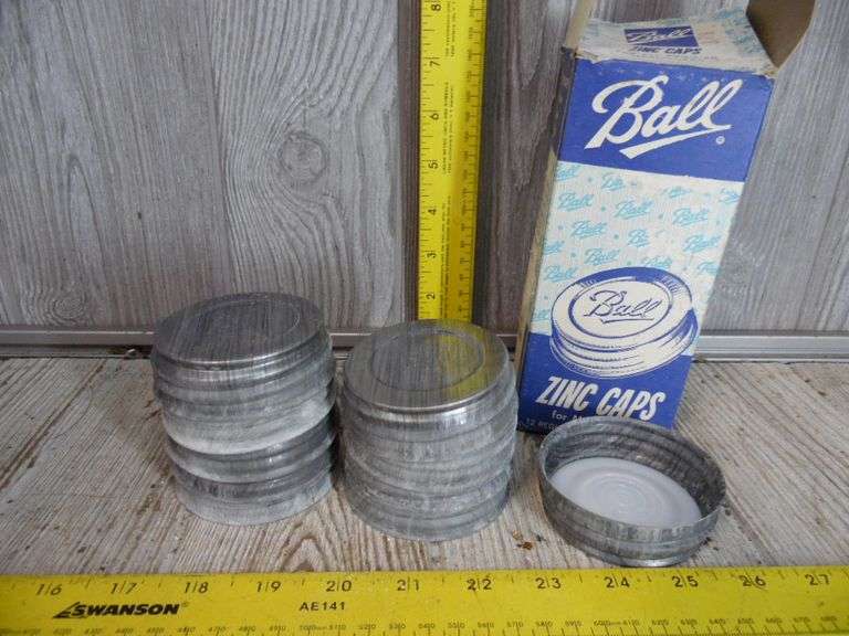 Zinc Canning Jar Lids Dunker Auction