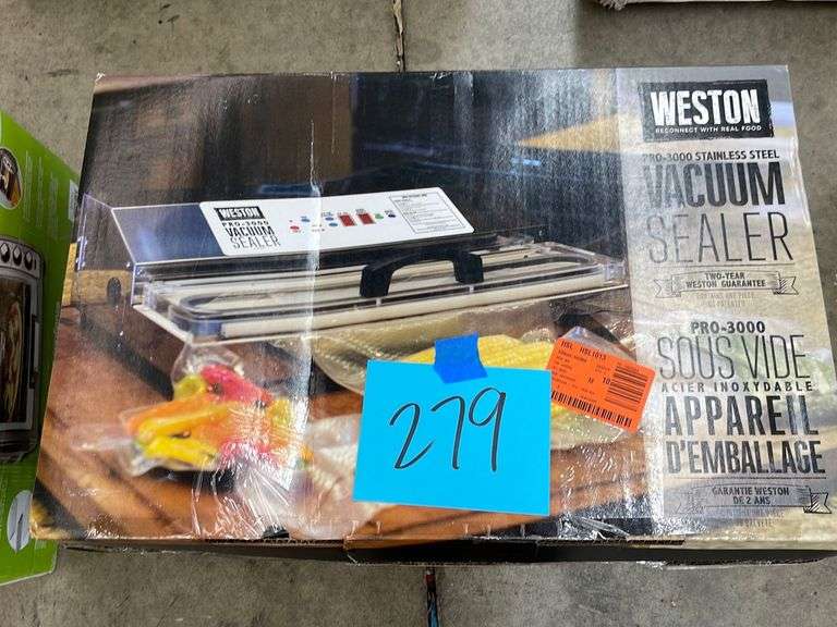 WESTON VACUUM SEALER IN BOX Earl's Auction Company