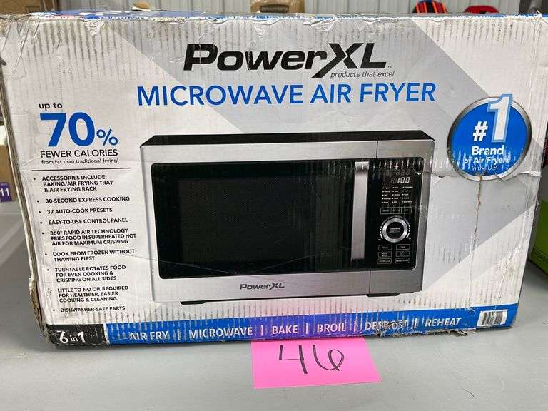 POWER XL MICROWAVE AIR FRYER IN BOX Earl's Auction Company