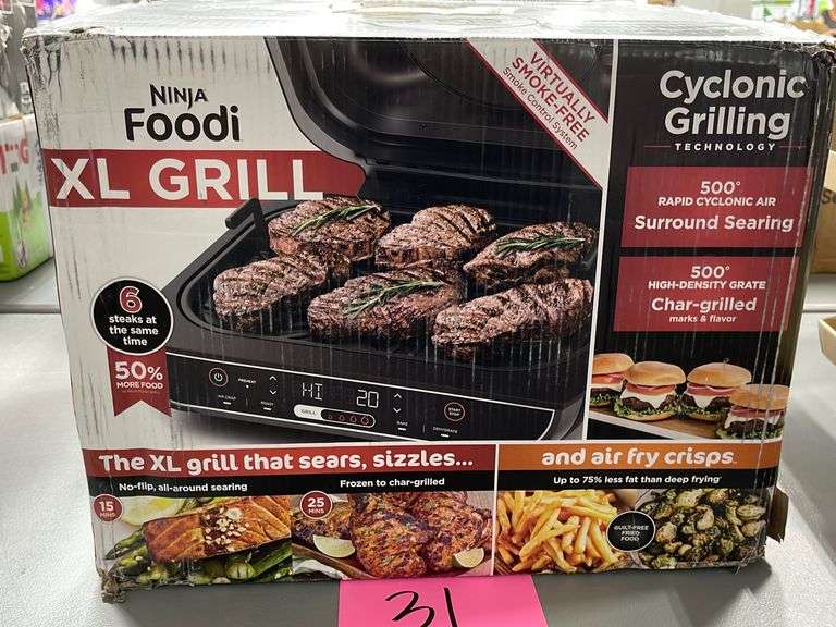 NINJA FOODI XL GRILL IN BOX Earl's Auction Company