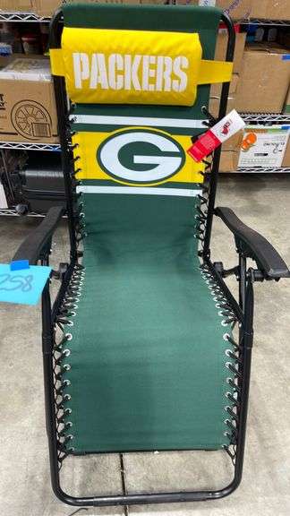 GREENBAY PACKERS ZERO GRAVITY LOUNGER CHAIR - Earl's Auction Company