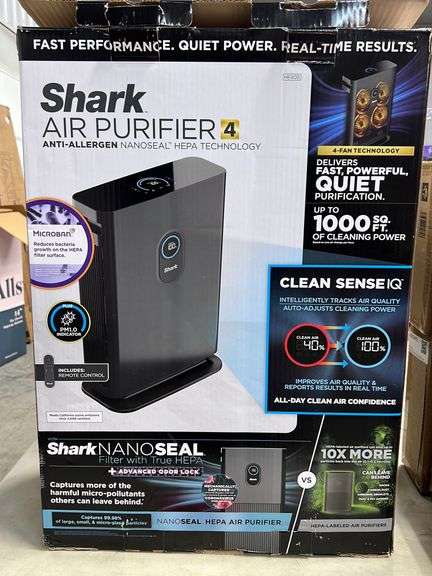 SHARK AIR PURIFIER IN BOX - Earl's Auction Company