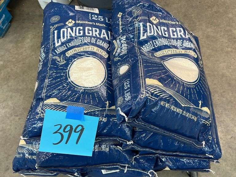 (10) BAGS OF LONG GRAIN RICE (EACH BAG 25LBS) Earl's Auction Company