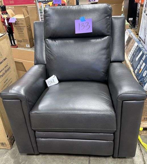 GREY ROCKER RECLINER CHAIR Earl's Auction Company