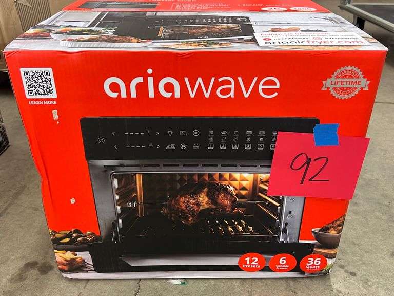 ARIA WAVE DIGITAL AIR FRYER TOASTER OVEN IN BOX Earl's Auction Company