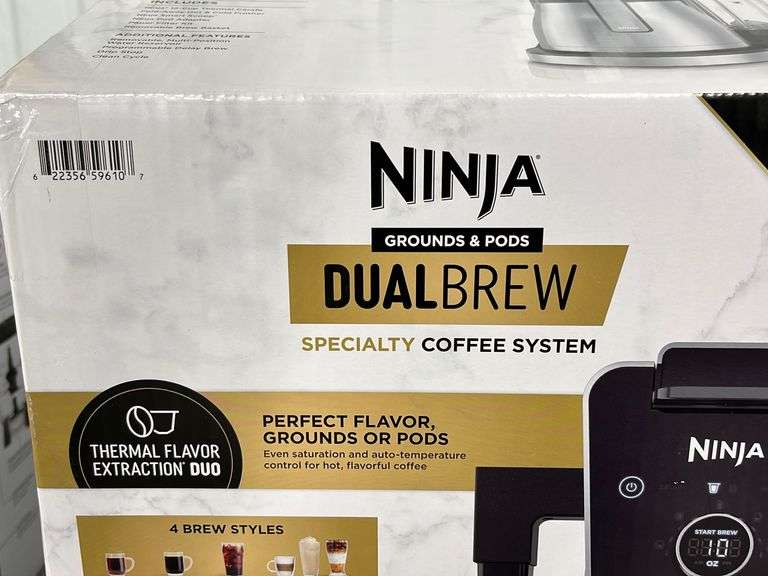 NINJA DUAL BREW COFFEE MAKER IN BOX Earl's Auction Company