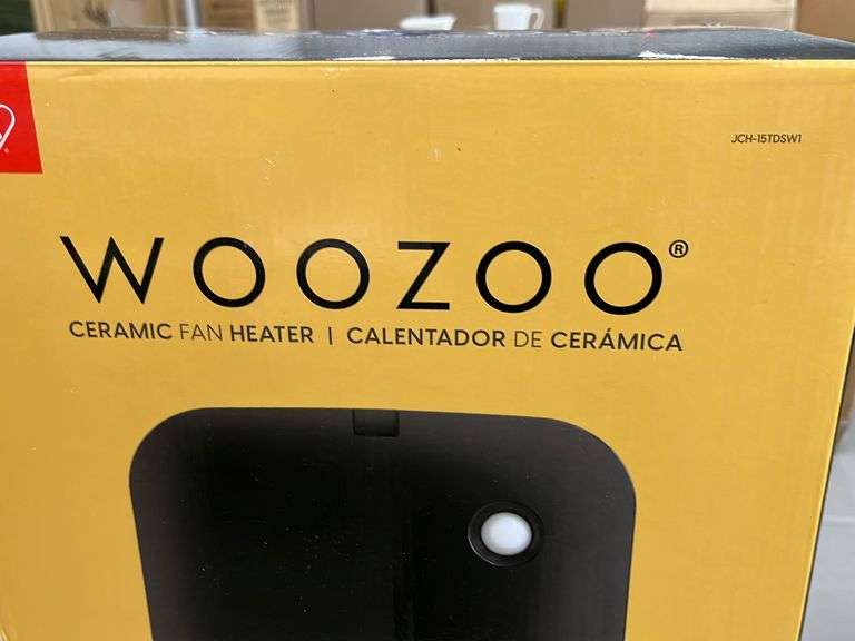 WOOZOO CERAMIC FAN HEATER IN BOX Earl