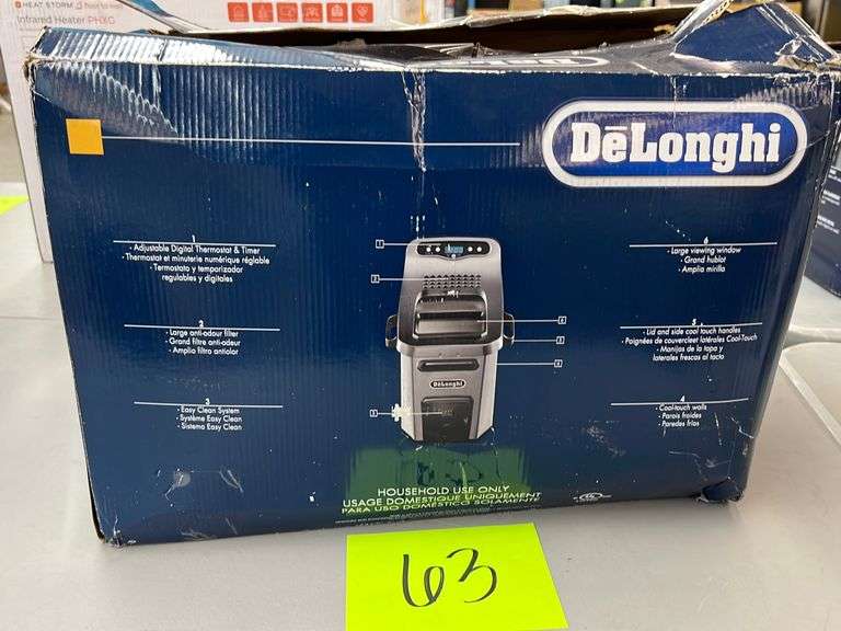 DELONGHI ELECTRIC DEEP FRYER IN BOX Earl