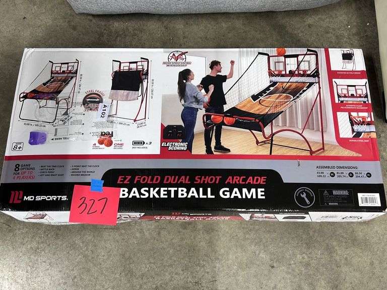MD SPORTS EZ FOLD DUAL SHOT ARCADE BASKETBALL GAME IN BOX Earl's