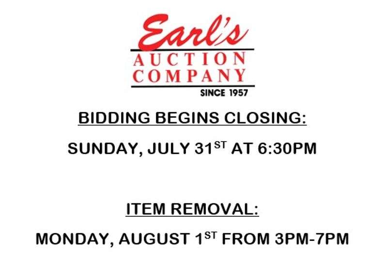 ENDS SUNDAY! ONLINE AUCTION 7/28 - 7/31 (YELLOW)