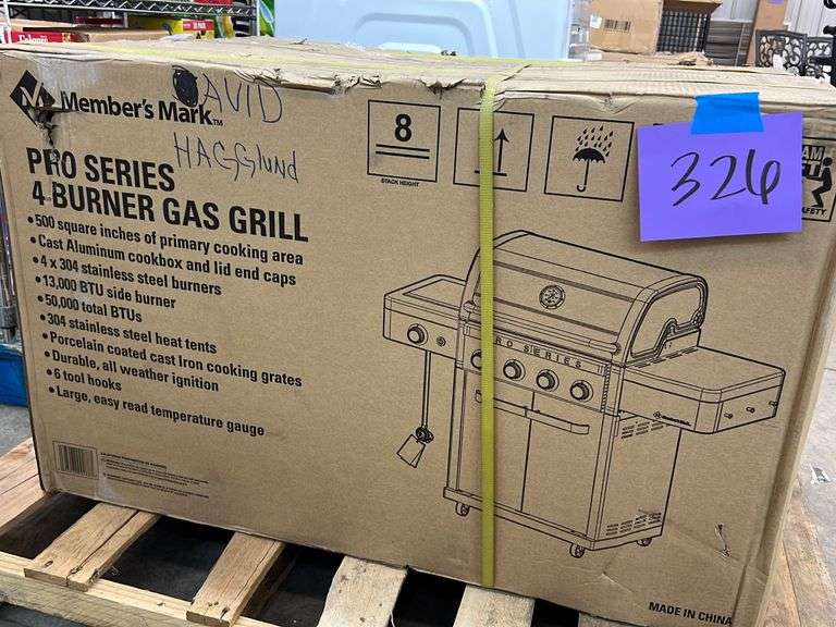 PRO SERIES 4 BURNER GAS GRILL IN BOX Earl
