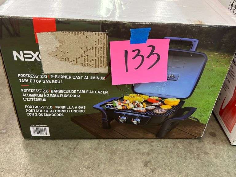 NEXGRILL 2 BURNER TABLE TOP GAS GRILL IN BOX Earl's Auction Company