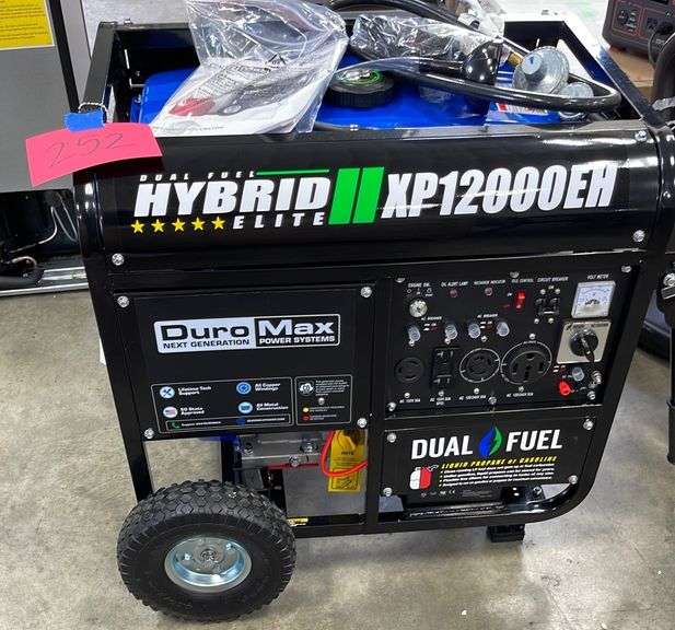 AS IS DUROMAX HYBRID DUAL FUEL XP12000EH GENERATOR Earl