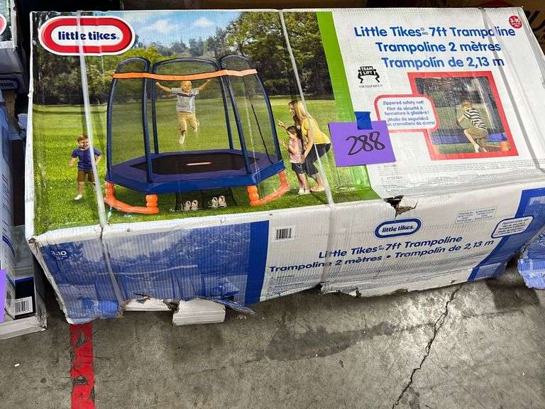 LITTLE TIKES 7FT TRAMPOLINE IN BOX Earl's Auction Company