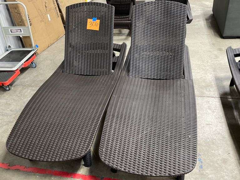 2 BROWN KETER GRENADA SUN LOUNGER CHAIRS Earl's Auction Company