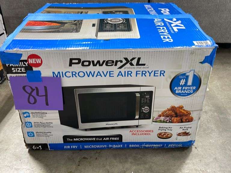 POWERXL MICROWAVE AIR FRYER IN BOX Earl's Auction Company