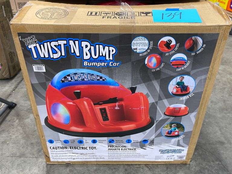 TWIST N BUMP ELECTRIC BUMPER CAR IN BOX Earl's Auction Company