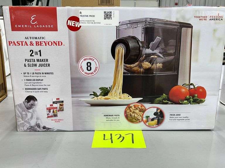 EMERIL LAGASSE 2 IN 1 PASTA & BEYOND IN BOX Earl's Auction Company
