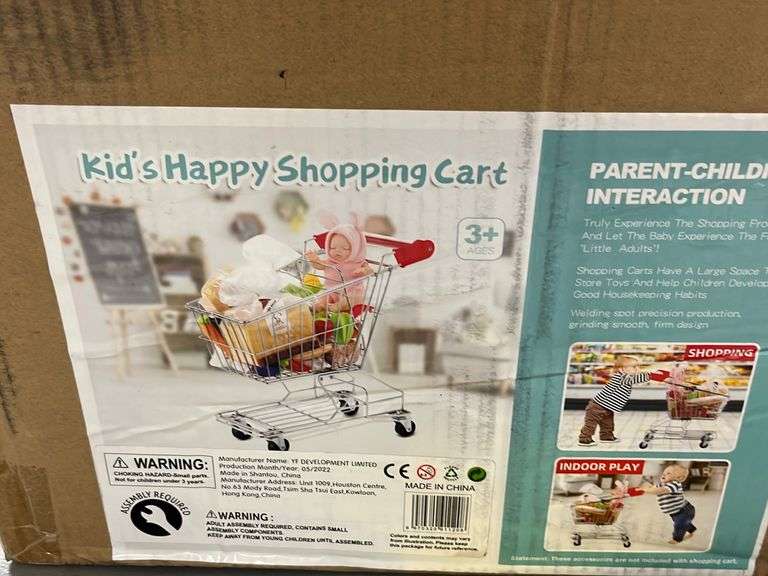 KIDS SHOPPING CART, BUS & LION TOY Earl's Auction Company