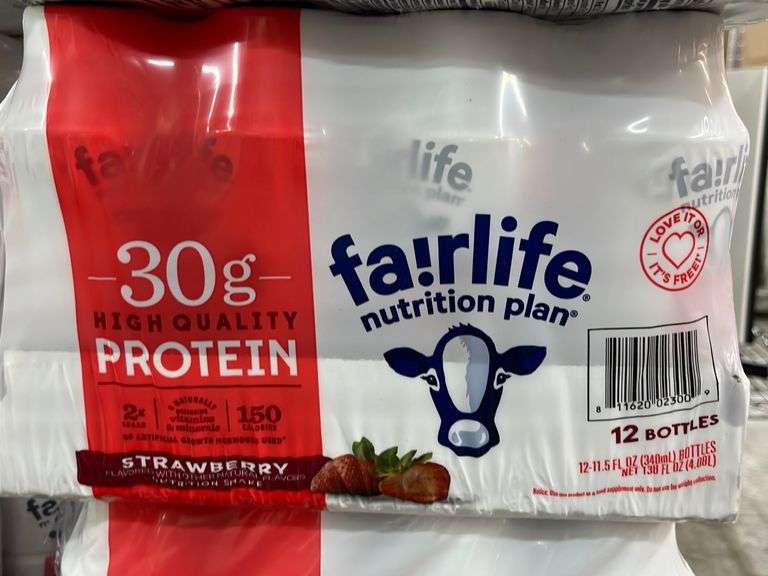 (11) PACKS OF FAIRLIFE PROTEIN SHAKES STRAWBERRY Earl's Auction Company
