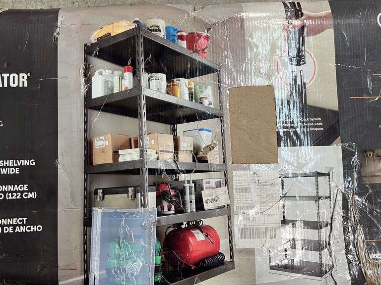 GLADIATOR EZ CONNECT SHELVING IN BOX Earl's Auction Company