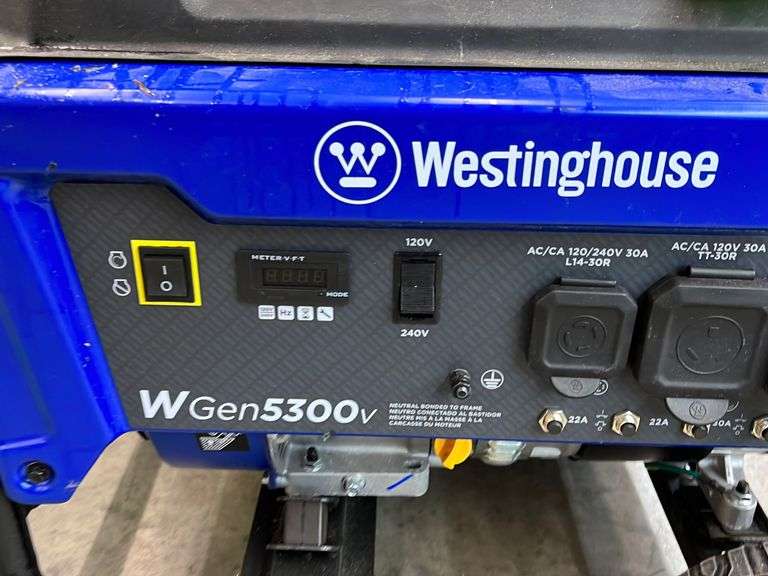 AS IS WESTINGHOUSE WGEN5300V GENTERATOR Earl