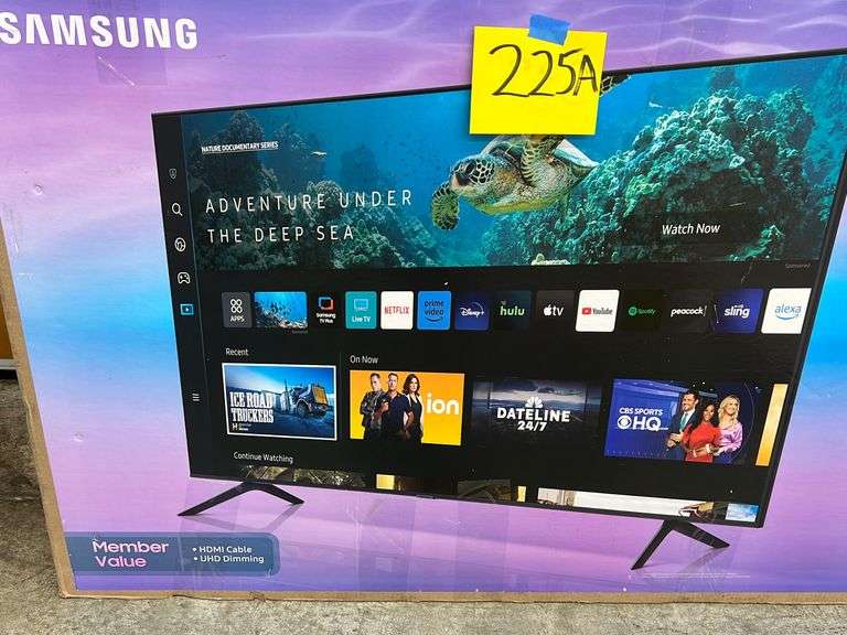 SAMSUNG 58" CRYSTAL UHD CU7000D SMART TV IN BOX Earl's Auction Company