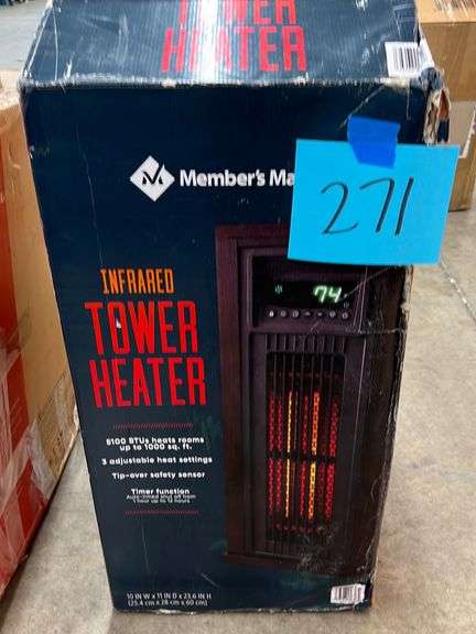 INFRARED TOWER HEATER IN BOX - Earl's Auction Company