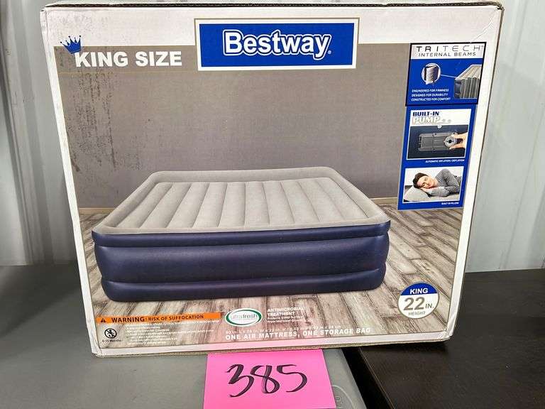 BESTWAY KING SIZE AIR MATTRESS IN BOX Earl's Auction Company