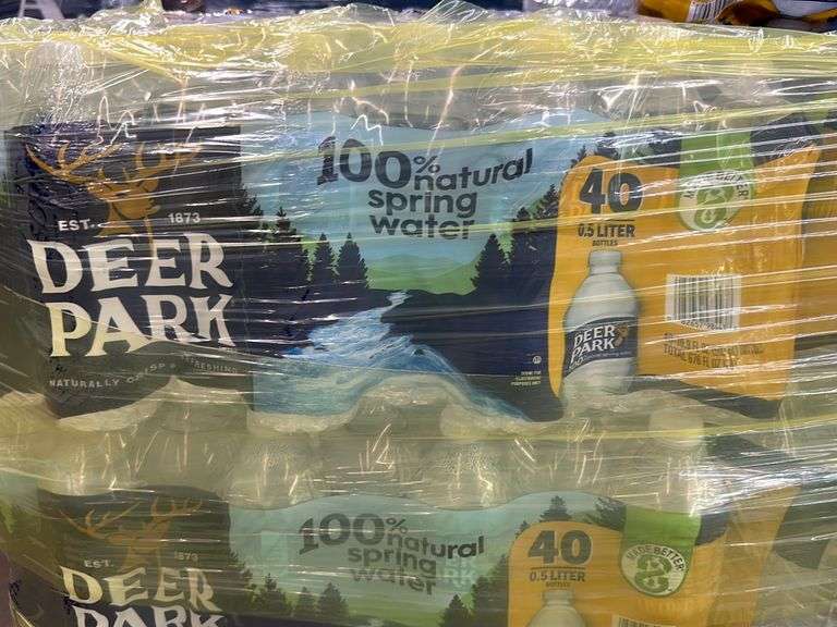 APPROX 45 PACKS OF DEER PARK WATER BOTTLES (40 BOTTLES PER PACK) Earl