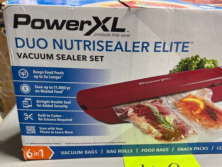 POWER XL VACUUM SEALER SET IN BOX RED Earl