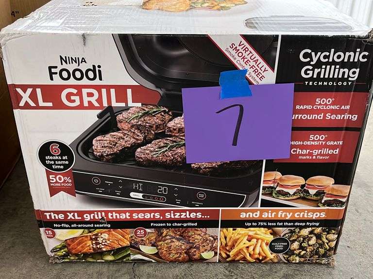 NINJA FOODI XL GRILL IN BOX Earl's Auction Company