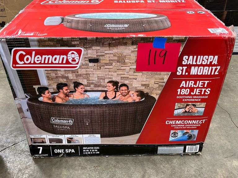 BESTWAY SALUSPA ST MORITZ HOT TUB SPA IN BOX Earl's Auction Company