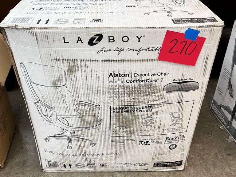 LAZBOY OFFICE CHAIR IN BOX Earl's Auction Company
