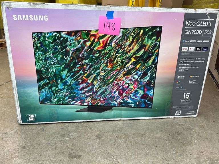 SAMSUNG 55" QLED QN90BD 4K SMART TV IN BOX Earl's Auction Company