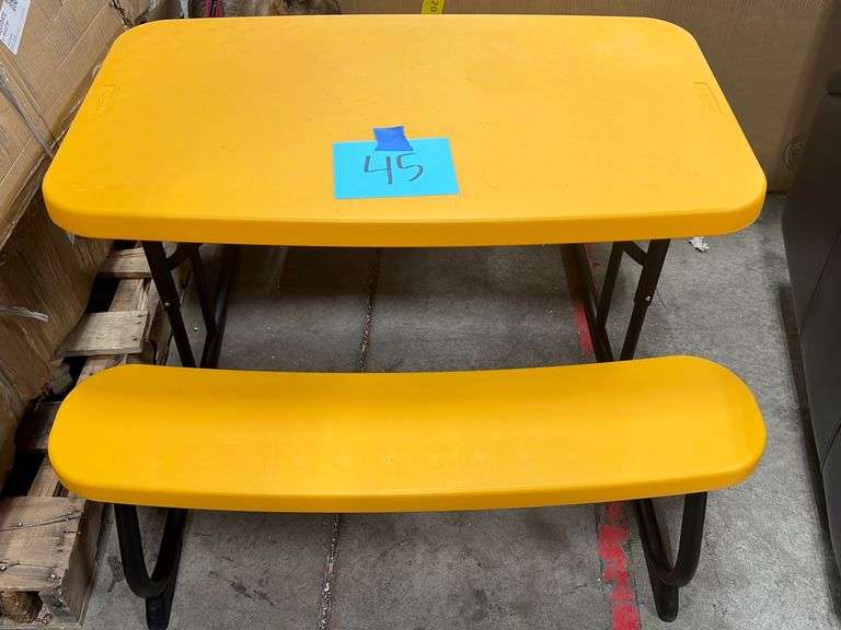 LIFETIME KIDS PICNIC TABLE ORANGE Earl's Auction Company